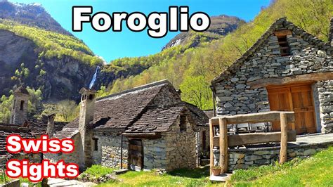 Foroglio Waterfall Village Ticino Switzerland 4k Youtube