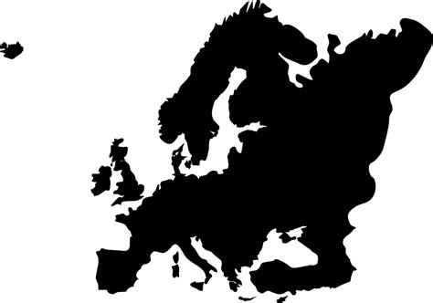 Png File Svg Europe Map Black Clipart Full Size Clipart 3503558