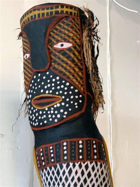 Australian Aboriginal Ironwood Bima Figure Carving Tiwi Island For Sale