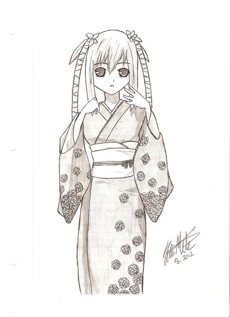 Image Result For Kimono Drawing Искусство Аниме