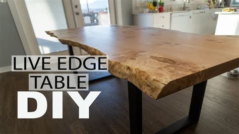 Natural Live Edge Dining Table Diy Raddadbuilds