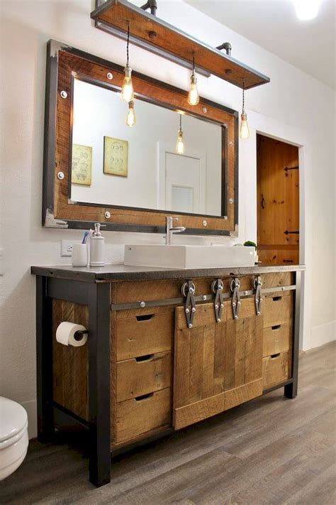 35 Best Rustic Bathroom Vanity Ideas And Designs For 2020