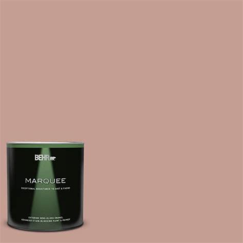 Behr Marquee 1 Qt S170 4 Retro Pink Semi Gloss Enamel Exterior Paint