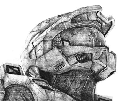 Halo 4 Master Chief Drawing At Explore Collection