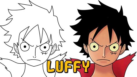 How To Draw Luffy One Piece Without Hat How To Draw Anime Easy