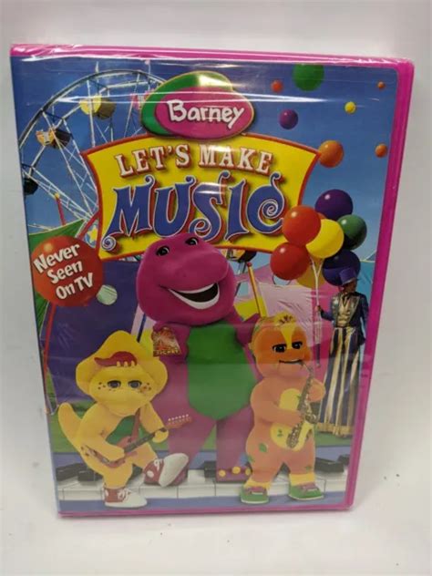 Barney Lets Make Music Dvd Never Seen On Tv New Sealed Free