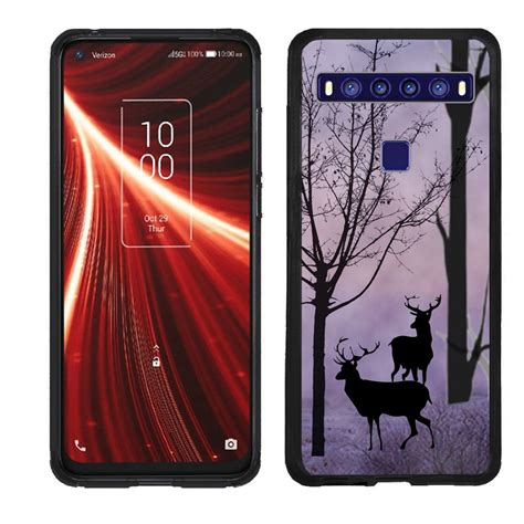 Hybrid Bumper Phone Case For Tcl 10 5g Uw By Onetoughshield ® Forest