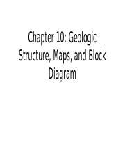 Chapter 10 Geologic Structures Maps Block Diagrams Pptx Chapter 10