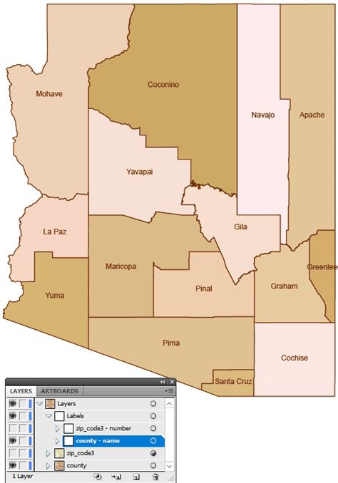 Arizona Map With Zip Codes