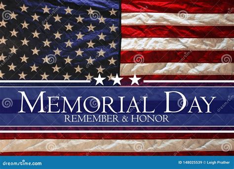 American Flag Memorial Day Stock Image Image Of Blue 148025539