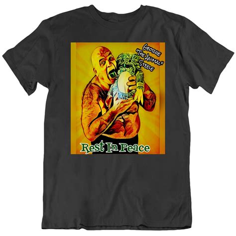 George The Animal Steele Rest In Peace Pro Wrestling Legend Style T Shirt