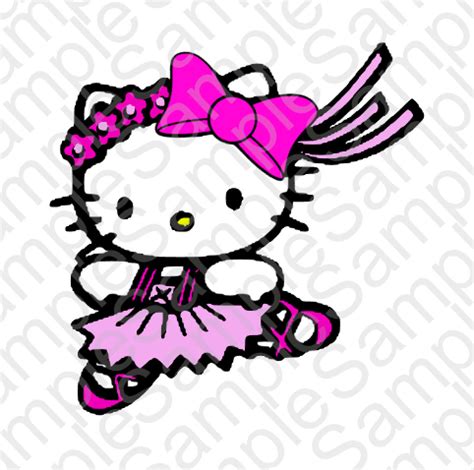Hello Kitty Ballerina Inspired Svg And Dxf Cut By Brocksplayhouse