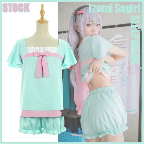 Stock 2017 New Anime Eromanga Sensei Izumi Sagiri Sleepwear Cosplay