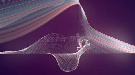 Digital Colored Lines Abstract Background 3d Rendering Stock