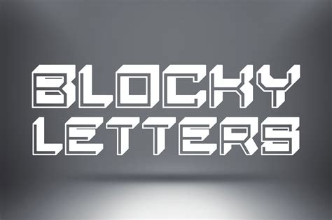 Blocky Letters Free Font — Discounted Design Bundles
