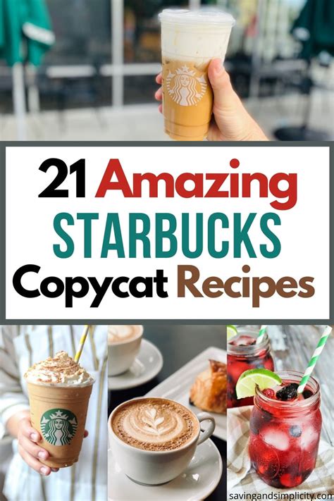 21 Amazing Starbucks Copycat Recipes Saving And Simplicity