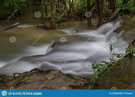 Waterfall That Is A Layer In Thailand Stock Photo Image Of Jungle