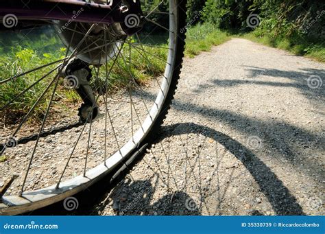 Flat Bicycle Tire Royalty Free Stock Images Image 35330739