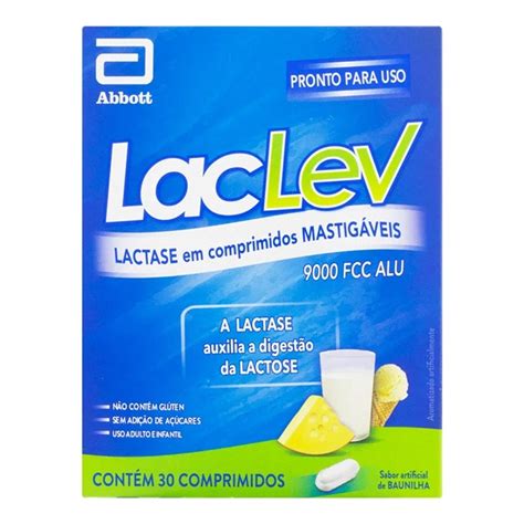 Lactase Laclev 9000 Fcc Alu Com 30 Comprimidos Lactase Laclev 9000