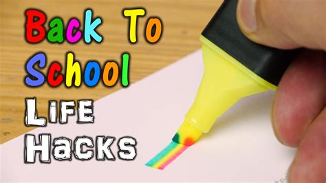 Simple Life Hacks For Going Back To School
