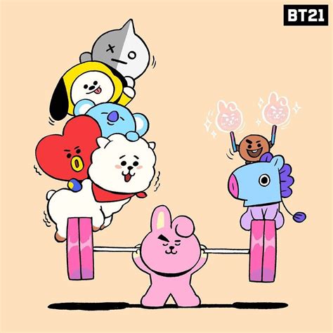 Get inspired by our community of talented artists. 💖BT21💖 #BT21 #BTS #Koya #RJ #Chimmy #Shooky #Cooky #Mang # ...
