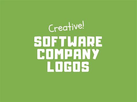 50 Best Creative Software Company Logos Creative Logo Logos