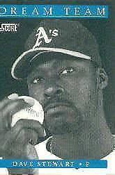 1991 Score Oakland Athletics Baseball Card 883 Dave Stewart DT EBay