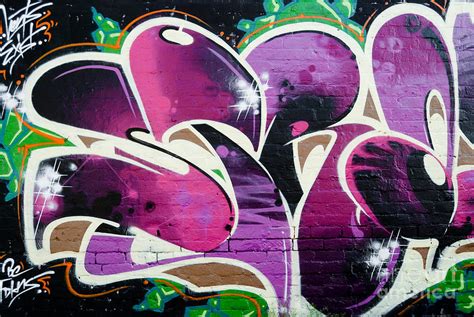 Purple Abstract Graffiti Painting By Yurix Sardinelly Fine Art America