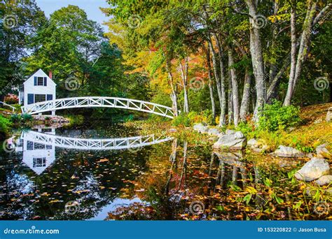 Perfect Reflections Of Maine In Autumn Stock Photo Image Of Scenic