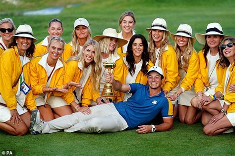 Jubilant Ryder Cup Wags Plant Kisses On Their Victorious Team Europe