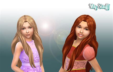 Mystufforigin Enchanted Hairstyle For Girls Sims 4 Hairs Girl