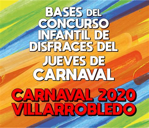 Bases Concurso Infantil De Disfraces Del Jueves De Carnaval 2020