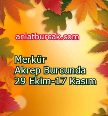 Merkür Akrep Burcunda 29 Ekim 17 Kasım 2022 Anlat Burçak