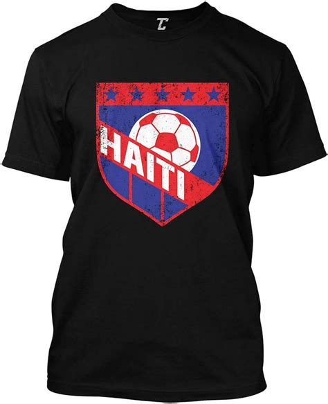 Haiti Crest Soccer Futbol Sports Mens T Shirt Clothing