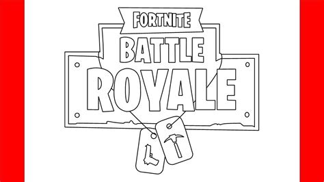 How To Draw Fortnite Logo Step By Step Drawing Youtube