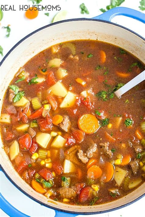 Mexican Beef And Vegetable Soup ⋆ Real Housemoms
