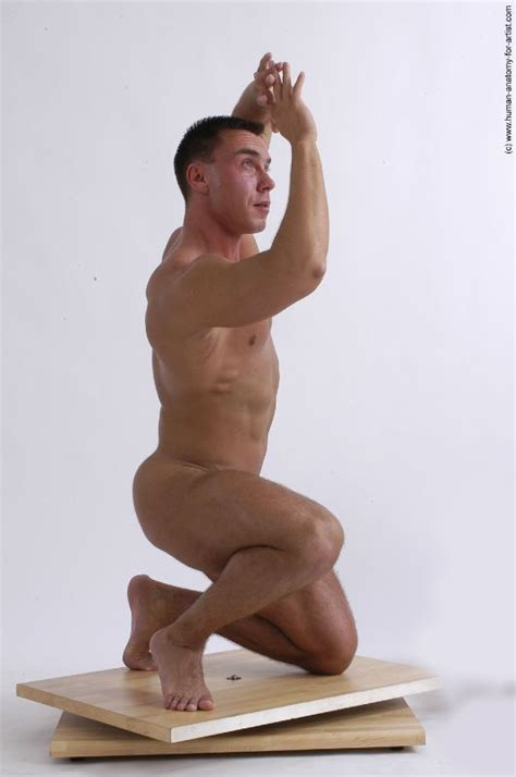 Kneeling Male Nude Pose