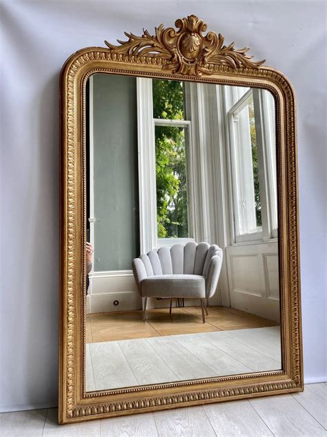 Large Antique French Gilt Mirror 1000 Wall Mirror Decor Living Room