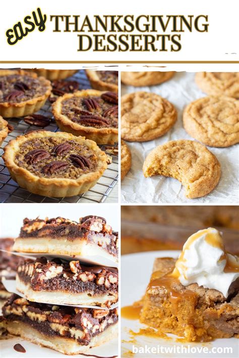 Easy Thanksgiving Desserts 15 Simple Recipes
