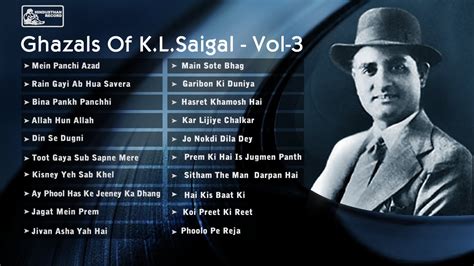 Best Ghazals Of Kl Saigal Superhit Old Hindi Songs Kundan Lal