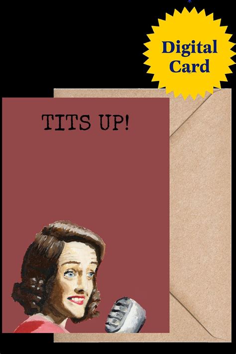 Printable Tits Up Marvelous Mrs Maisel Greeting Card Based On Original Oil Painting Etsy