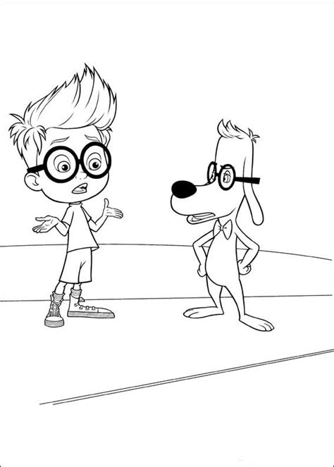 Mr Peabody And Sherman Coloring Pages For Kids Printable Online