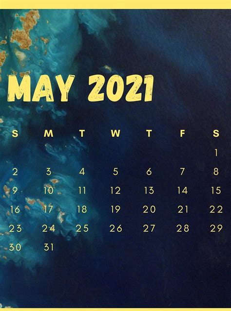 May 2021 Iphone Calendar Wallpaper May Calendar Printable Calendar