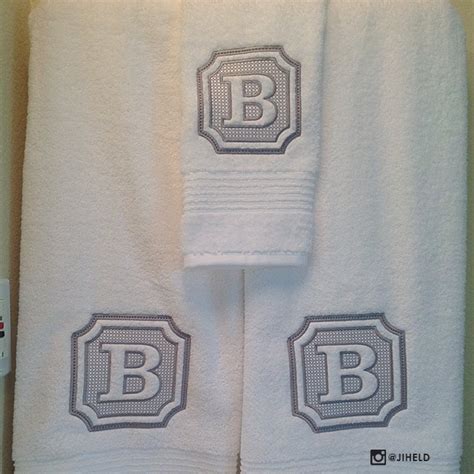 Preppy Embossed Monogram Alphabet Towel Embroidery Designs