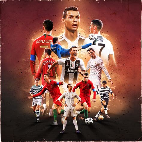 Football Collage On Behance Ronaldo Soccer Ronaldo Football