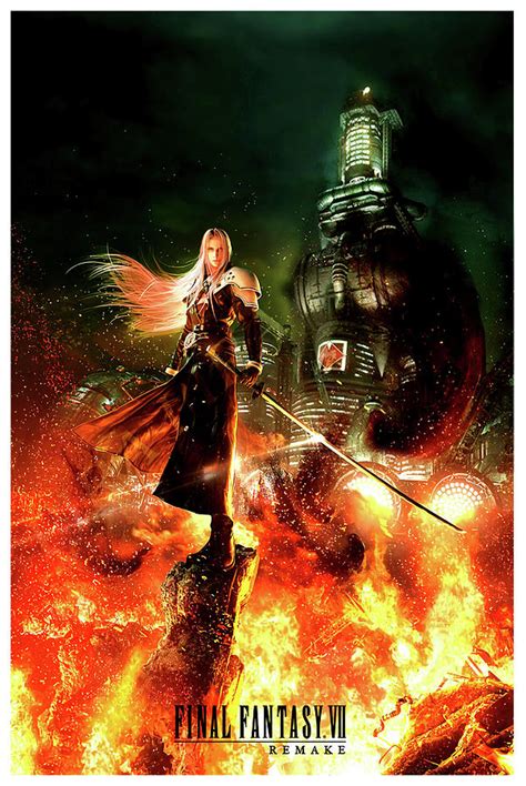 Final Fantasy Vii Remake Poster Digital Art By Mary Garlock Fine Art America