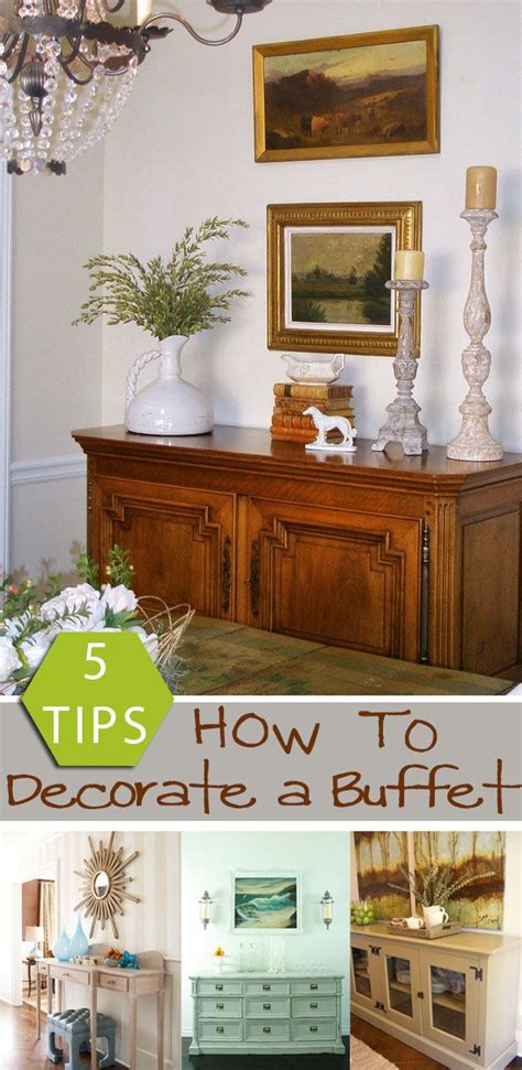 Remodelaholic How To Decorate A Buffet Dining Room Buffet Table