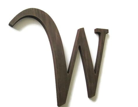 Decorative Wall Letter W Hand Painted In By Fischerfinearts