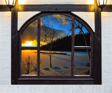 Window Snow Lights Facade Free Image Download