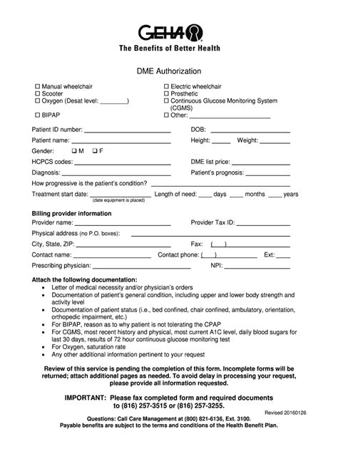 Dme Authorization Geha 2020 2022 Fill And Sign Printable Template